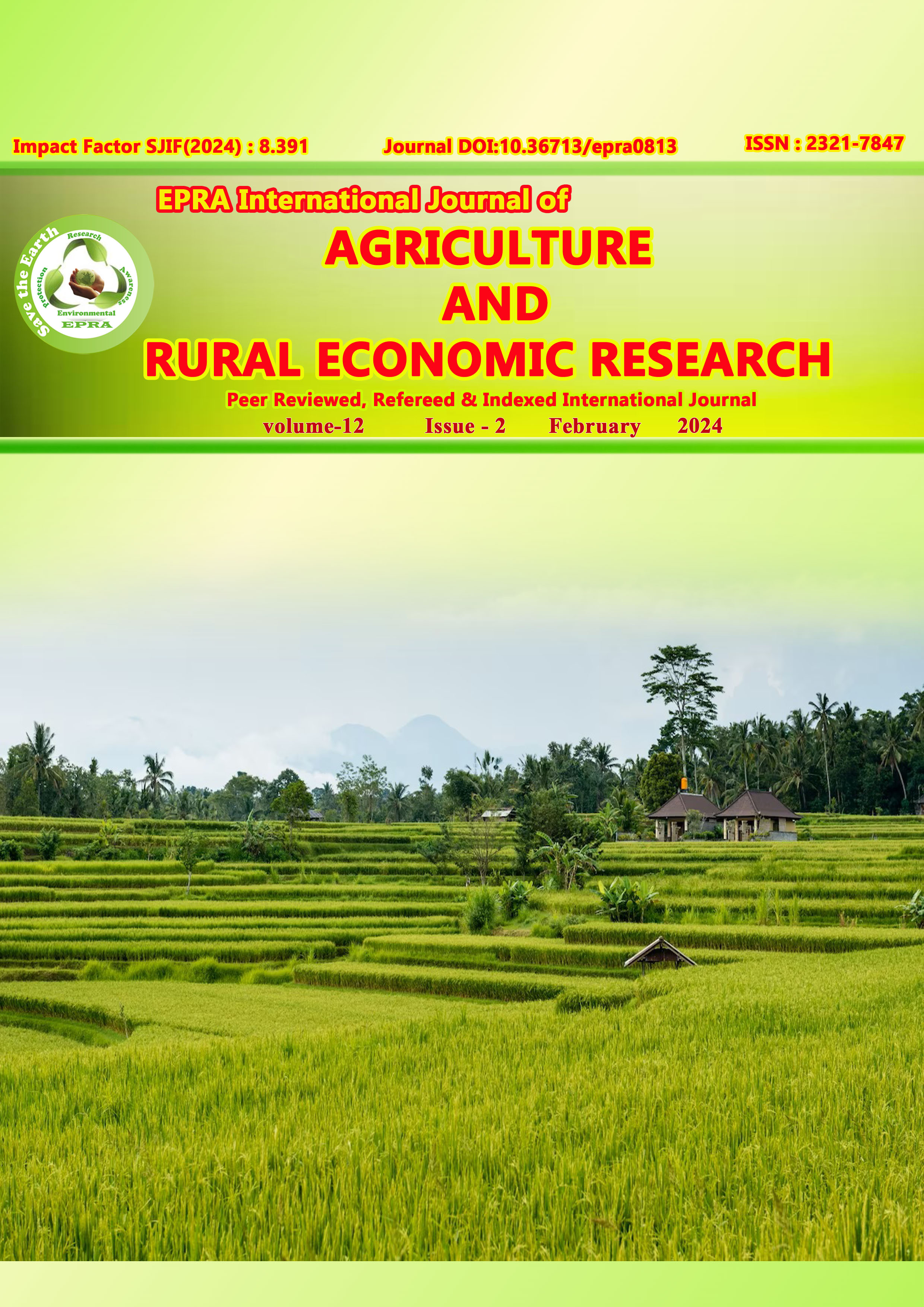 EPRA International Journal of Agriculture and Rural Economic Research (ARER)